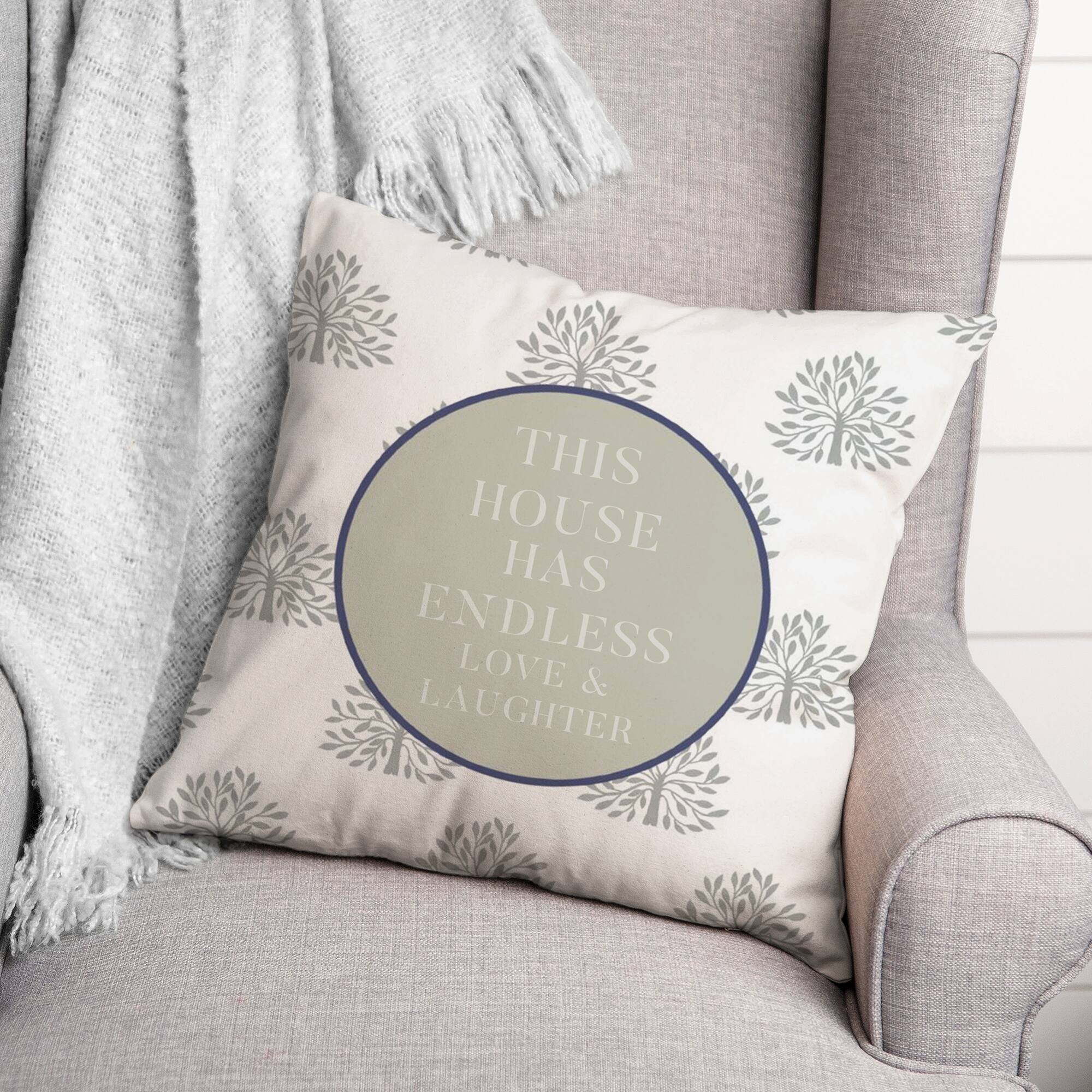Endless Love and Laughter 18" x 18" Throw Pillow